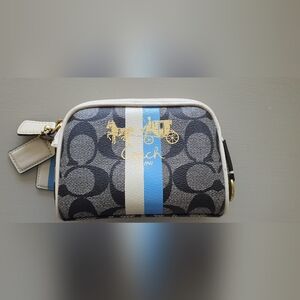 Rare Signature Coach Stripe Pouch